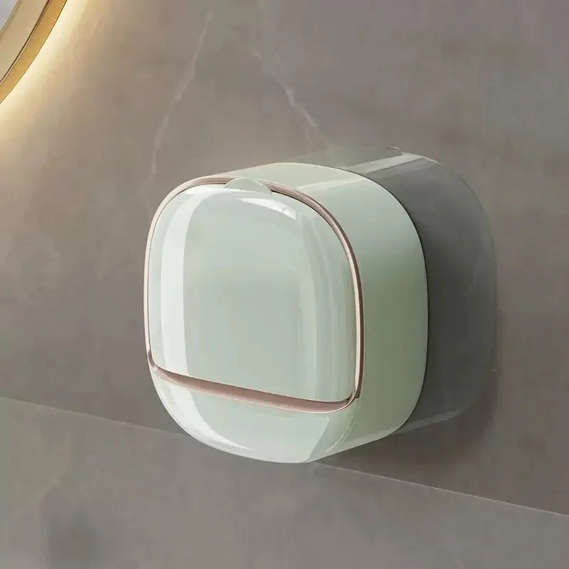 Waterproof Soap Box for Shower, Hanging Soap Holder with Drainage for Bathroom Storage