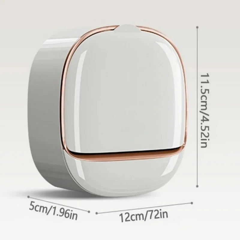 Waterproof Soap Box for Shower, Hanging Soap Holder with Drainage for Bathroom Storage