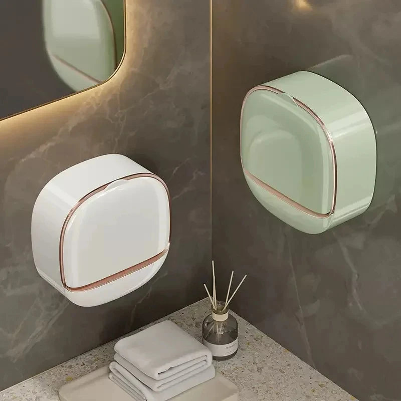 Waterproof Soap Box for Shower, Hanging Soap Holder with Drainage for Bathroom Storage